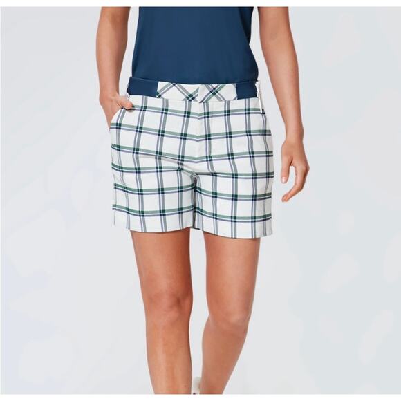Tuckernuck Pants - TUCKERNUCK White Plaid Linn Golf Shorts